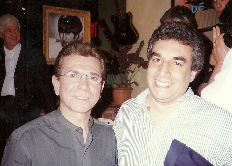 Juan Alberto Badía y Pablo González en "Imagen de radio", en 1997.