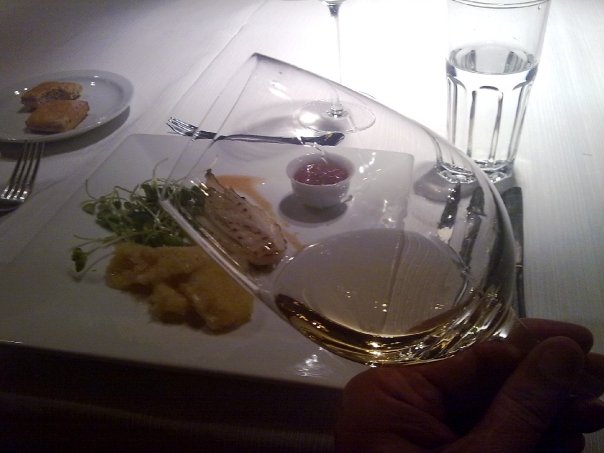 Vino blanco en Bodegas Benegas, Mendoza.