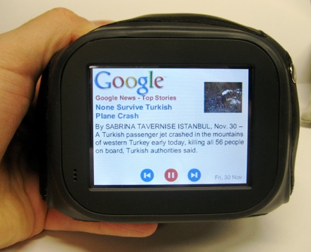 Google News en un dispositivo móvil. Fuente: Wikimedia.