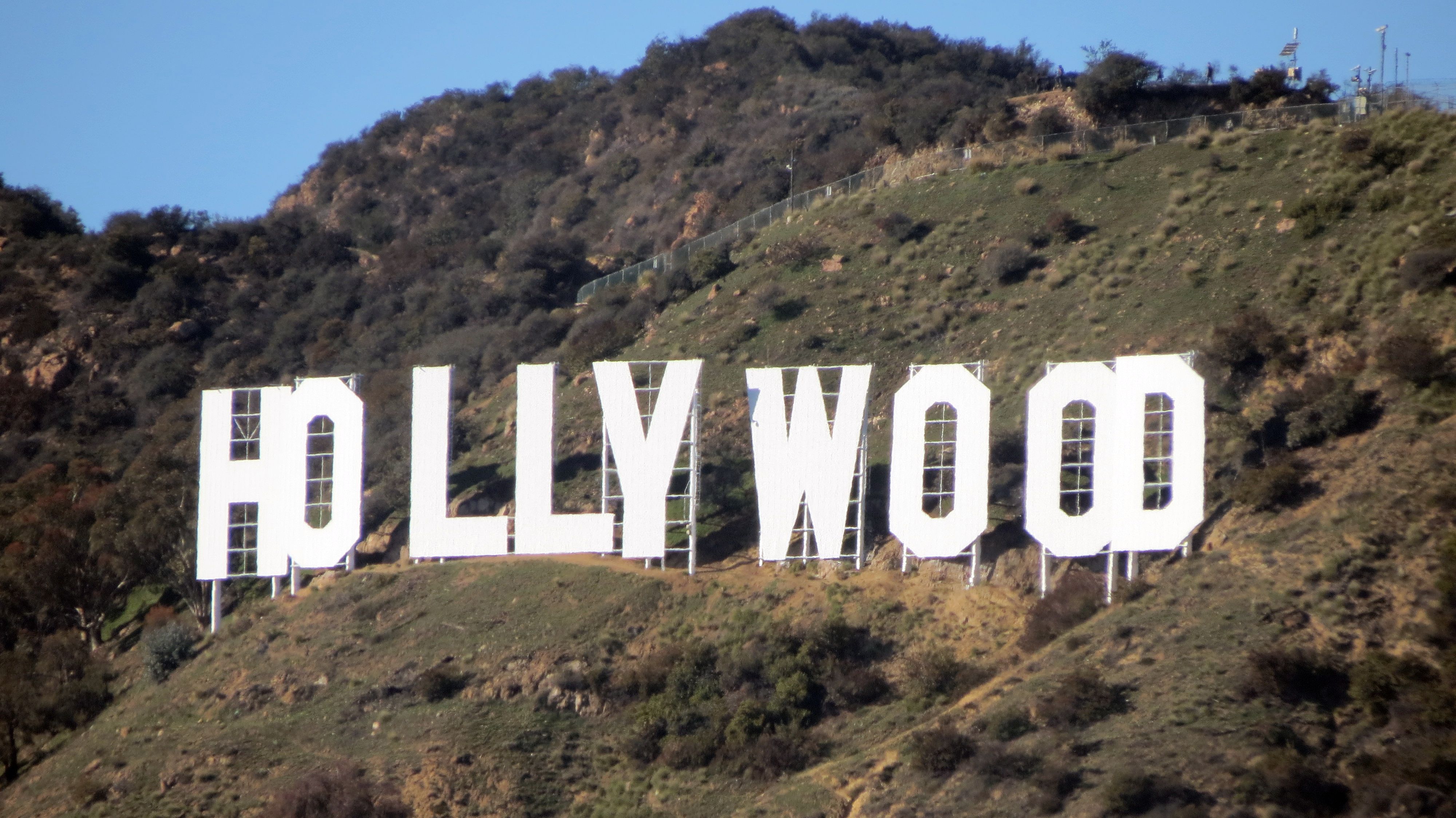 Cartel de Hollywood desde Griffith Park.