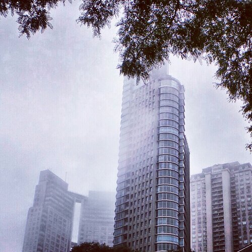 Niebla en Puerto Madero