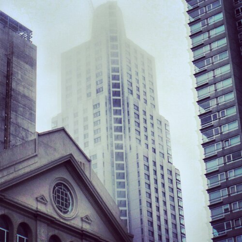Niebla en Puerto Madero