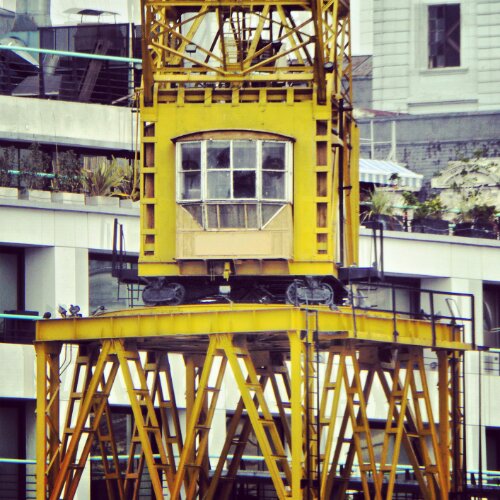 Grúas en Puerto Madero