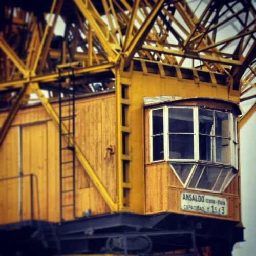 Grúas en Puerto Madero