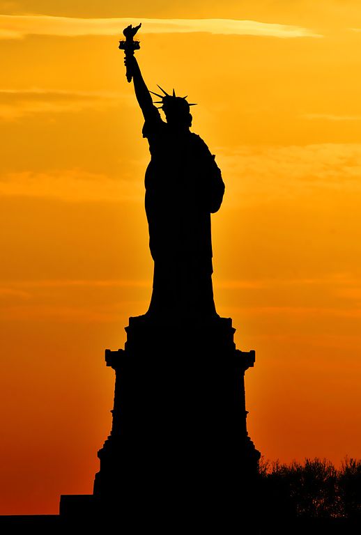 Estatua de la Libertad en New York. Fuente: Wikimedia.