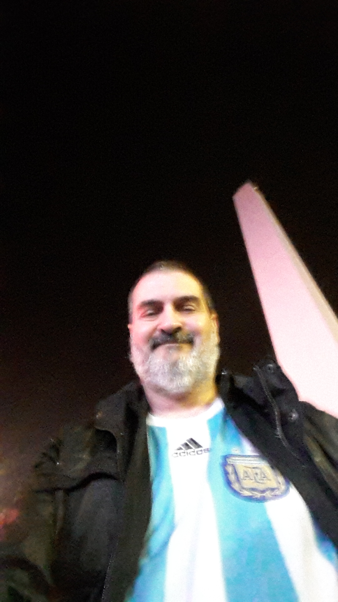 Autofoto en el Obelisco, Buenos Aires, 9 de julio de 2014.