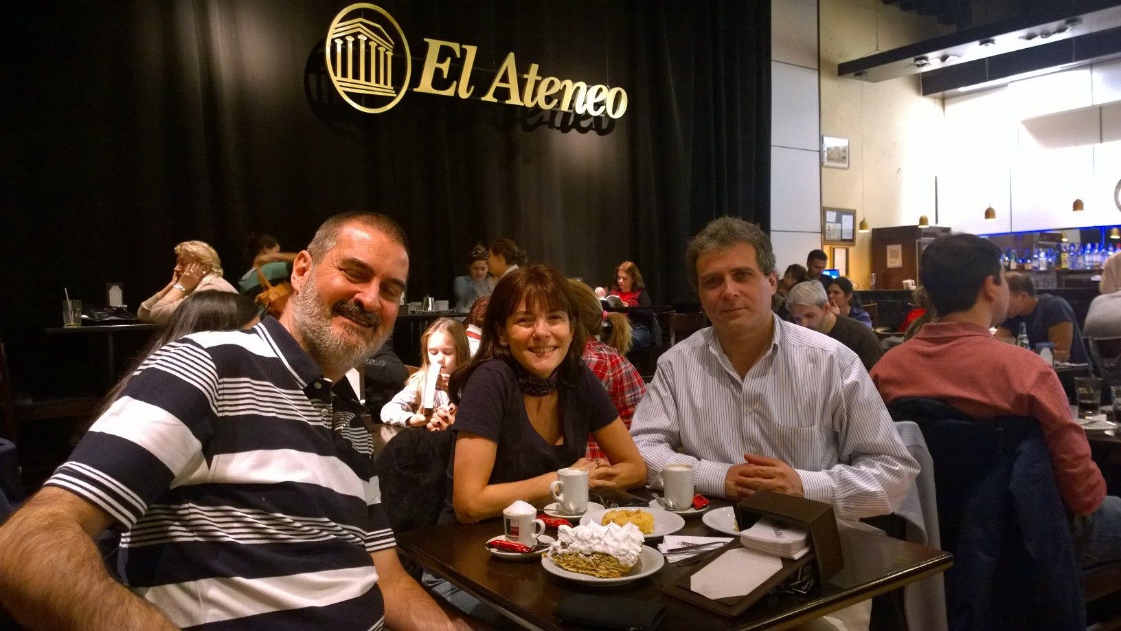 Con Verónica Aduriz y Jorge Araujo. Agosto, Buenos Aires.