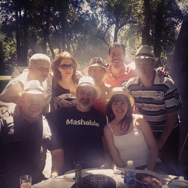 Con Marcelo Berenstein, Paula Scordo, Agustina Dergarabedian, Lucas Delgado, José Chama, Claudio Veloso y Clarisa Herrera. Diciembre, Los Cardales. Foto de Clarisa Herrera.