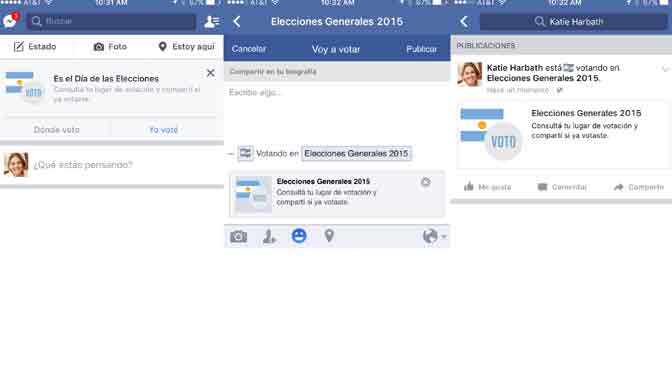 Facebook estrena su botón «Yo voté» para las elecciones argentinas