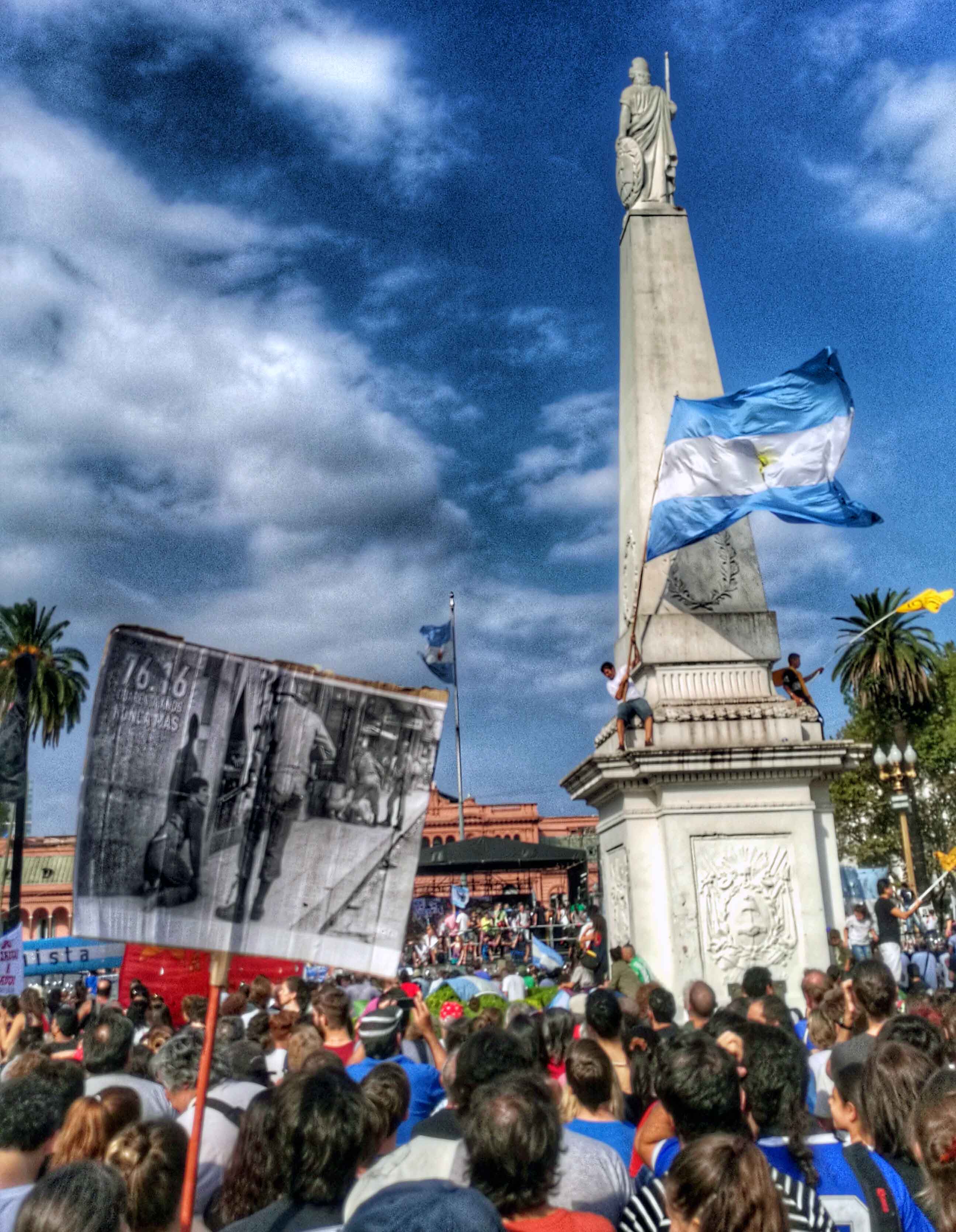 Plaza de Mayo, Buenos Aires, 24 de marzo de 2016.