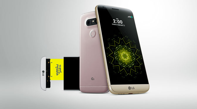 El teléfono modular LG G5 desembarca en la Argentina con «amigos»