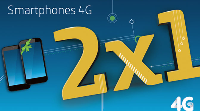 Nueva promoción 2×1 de Movistar en teléfonos móviles con 4G