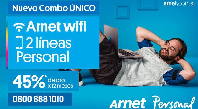 Telecom lanza «combo único» de conectividad que integra Arnet y Personal