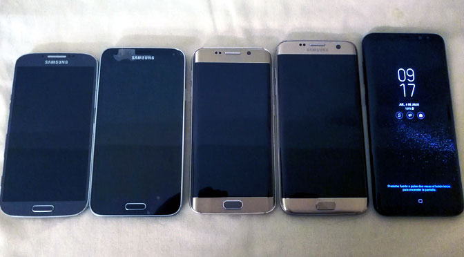 Reunión de la familia Galaxy de Samsung en casa