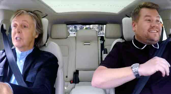 La mejor música para un viaje en automóvil: el «Carpool Karaoke» con Paul McCartney