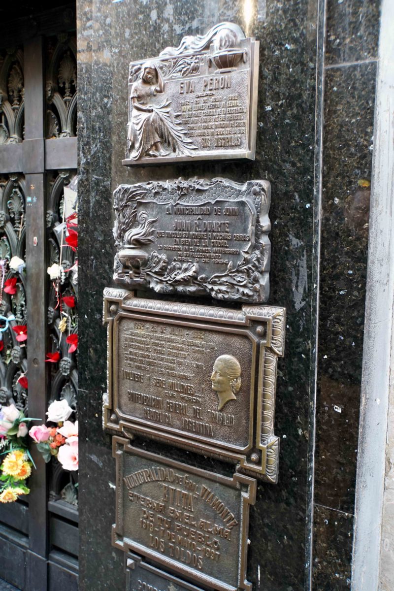 tumba de Eva Perón