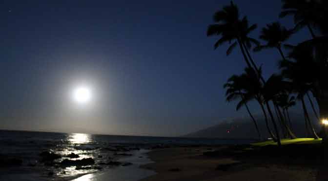 Mi primera Luna y amanecer en Hawái