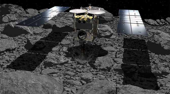 Una sonda japonesa lanza con éxito un explosivo a un asteroide