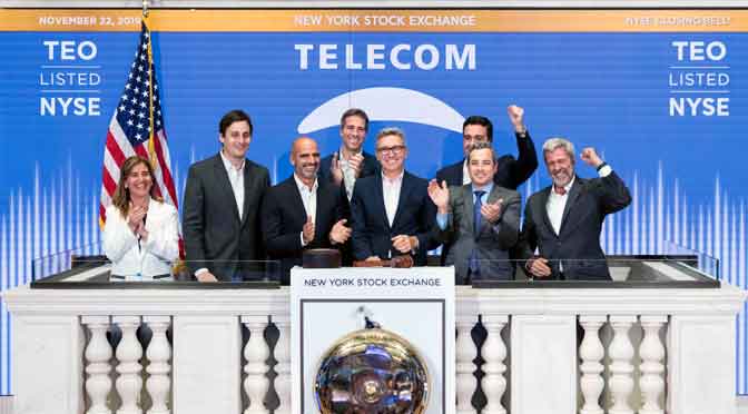 Telecom Argentina celebra 25 años de cotización en la Bolsa de New York