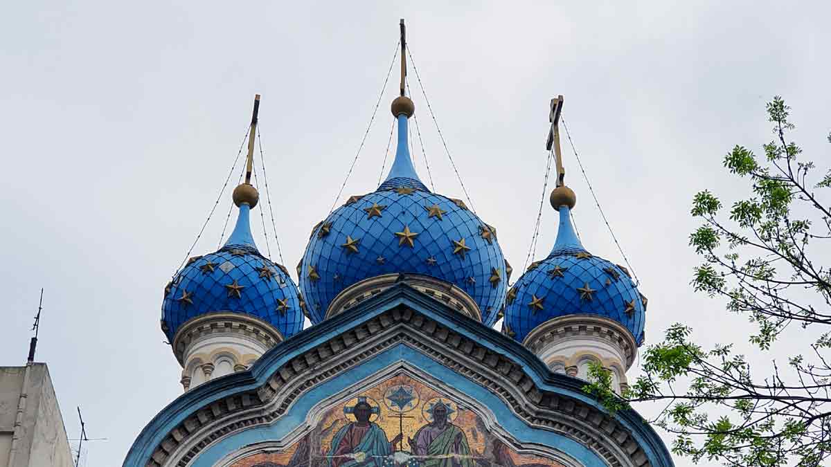 Iglesia ortodoxa rusa de la calle Brasil, enclave de Moscú en Buenos Aires