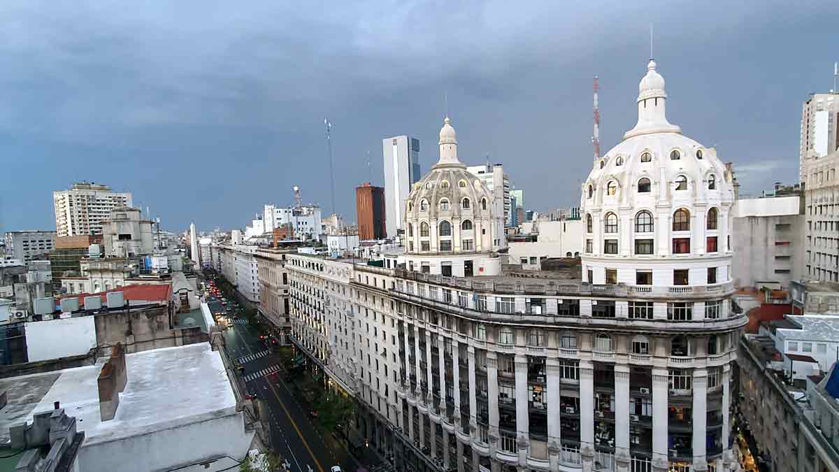 Buenos Aires desde la cúpula del edificio Miguel Bencich