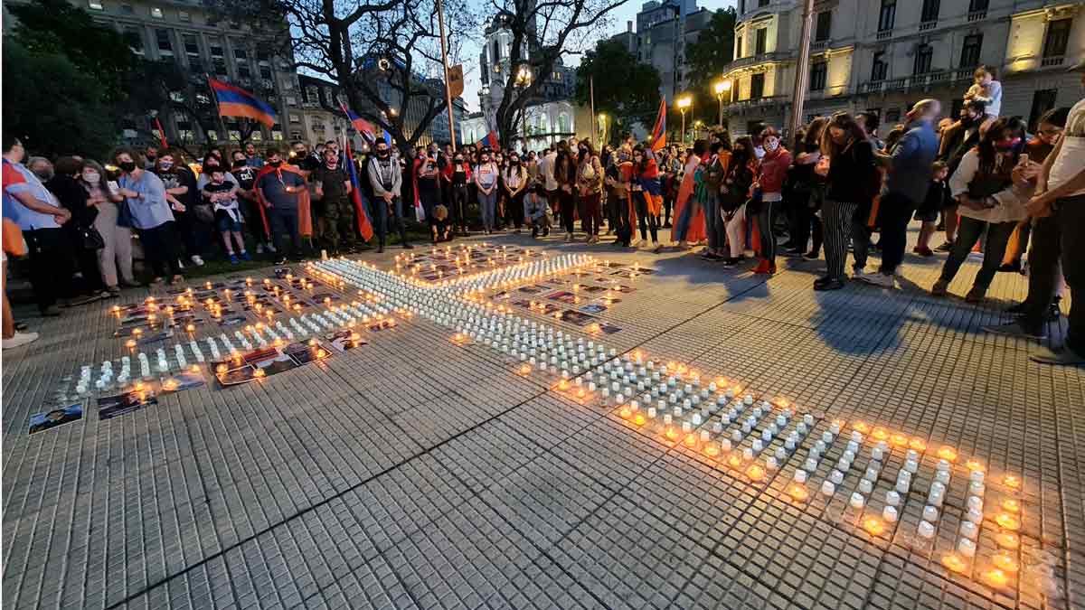 Acto en Buenos Aires por la paz en Artsaj y Armenia y caídos ante Azerbaiyán