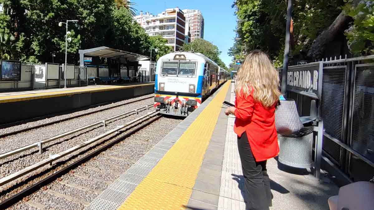 Estaciones, trenes y vías en Buenos Aires, desde un Motorola Moto G200