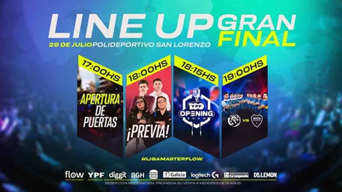 Liga Master Flow Clausura 2022: la final se jugará en San Lorenzo