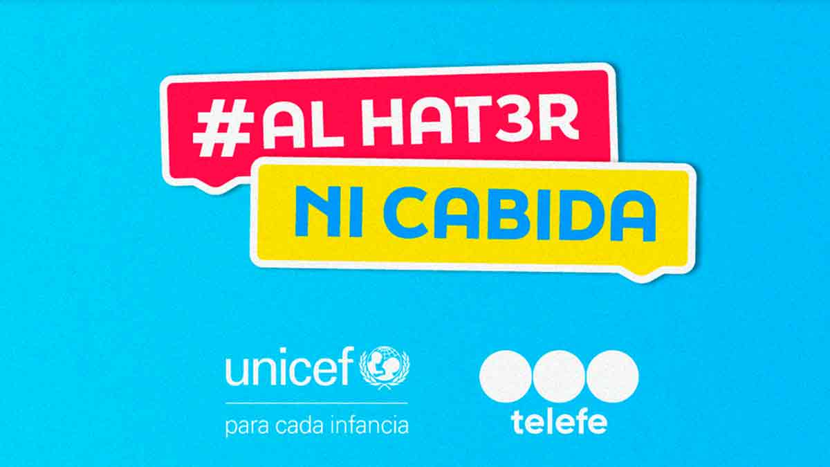 #AlHaterNiCabida: campaña de UNICEF y Telefe para frenar los discursos de odio
