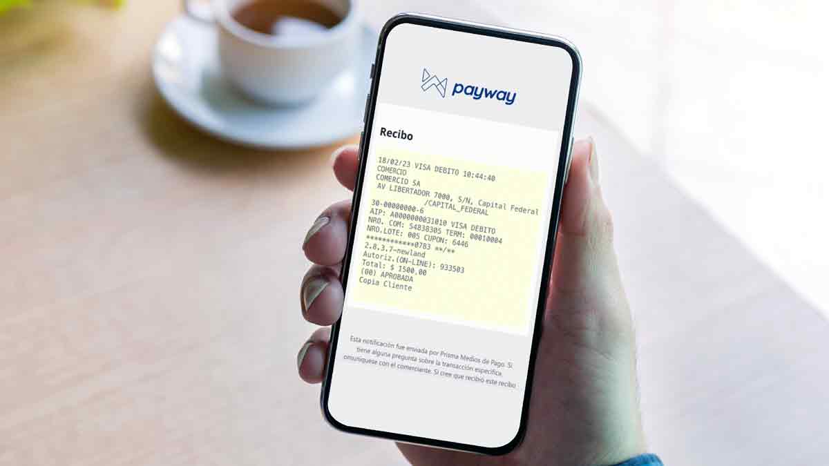 Comprobantes de ventas menores a $15.000 serán solo digitales gracias a Payway