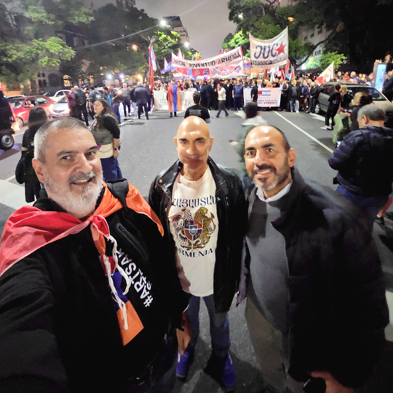 Genocidio armenio marcha 2023 Buenos Aires