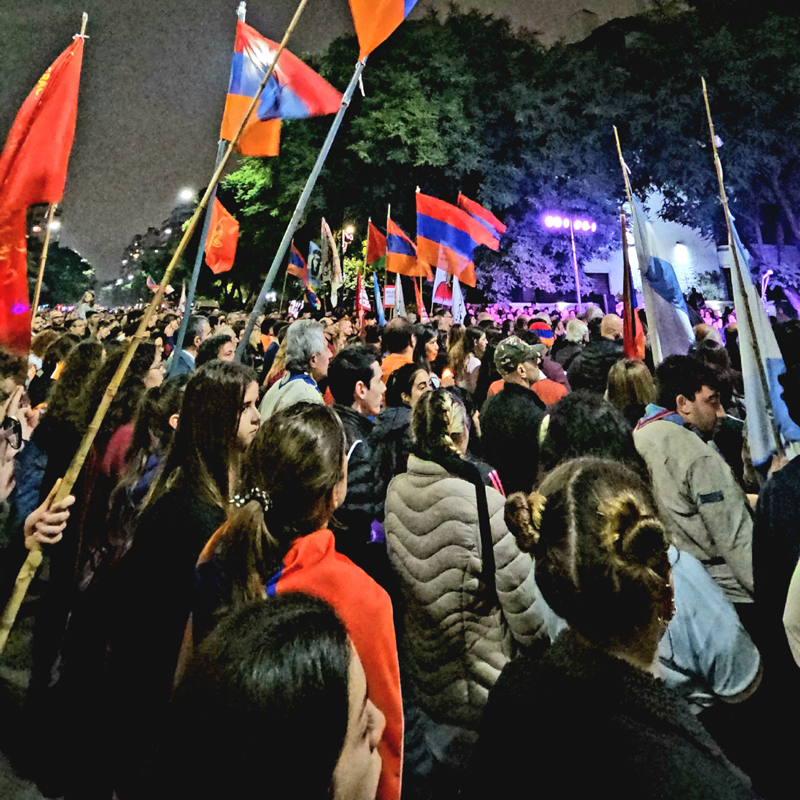 Genocidio armenio marcha 2023 Buenos Aires