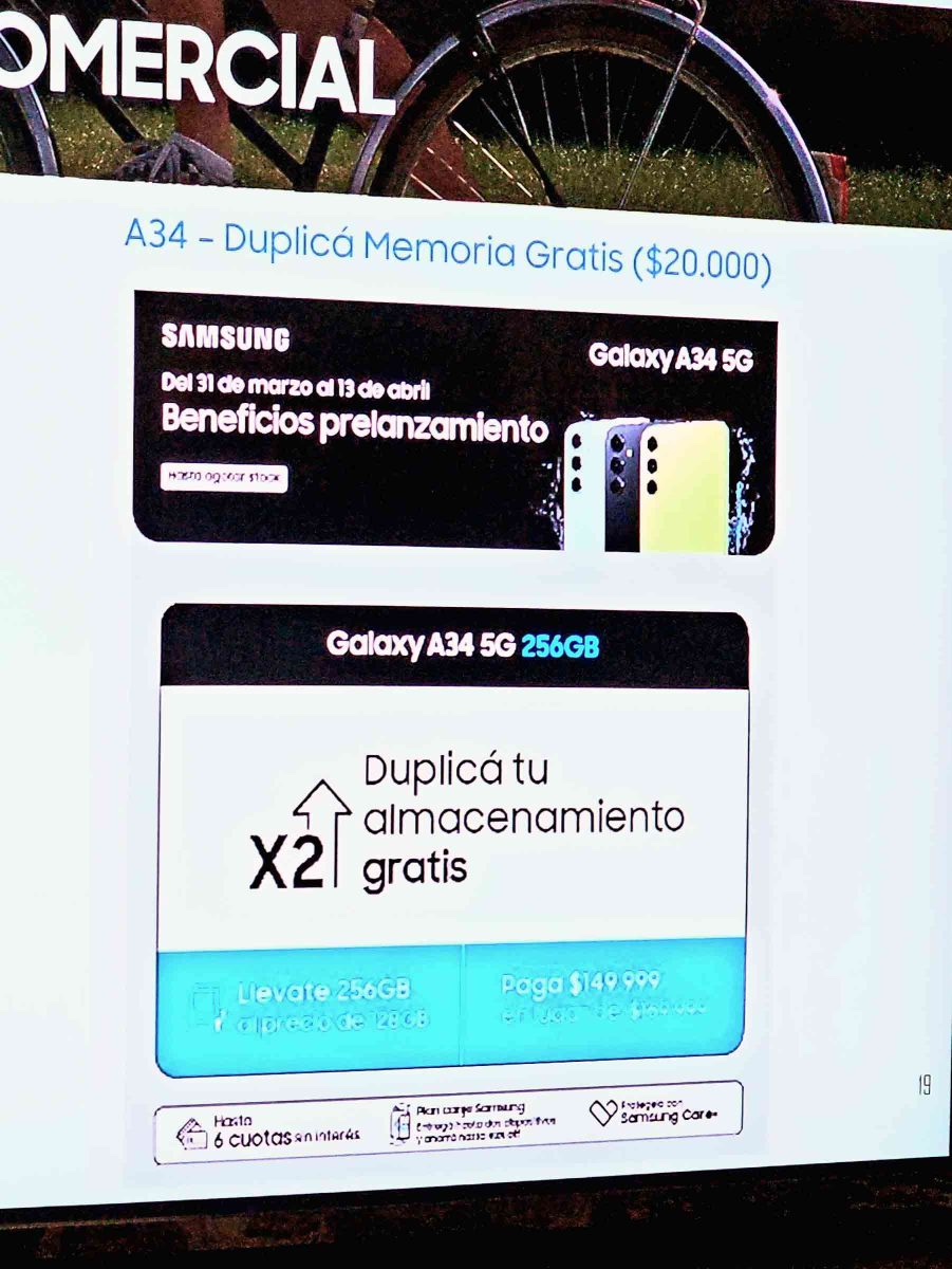 Samsung Galaxy A54 5G y A34 5G