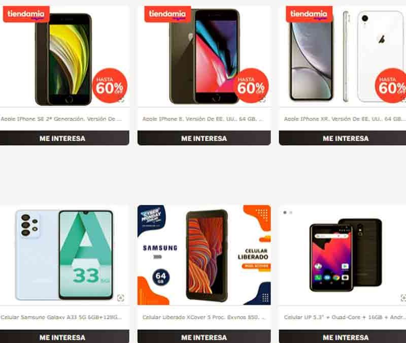 Celulares CyberMonday