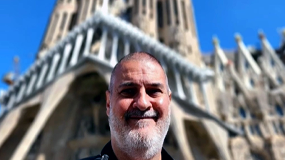 Barcelona auto retrato Sagrada Familia