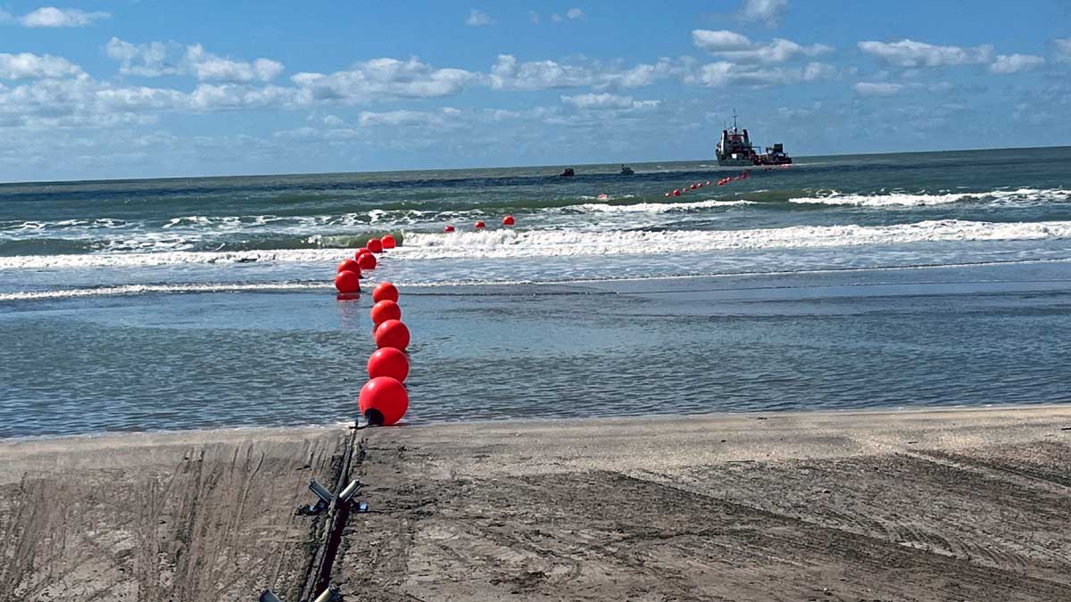 Cable submarino Firmina de Google en Las Toninas 