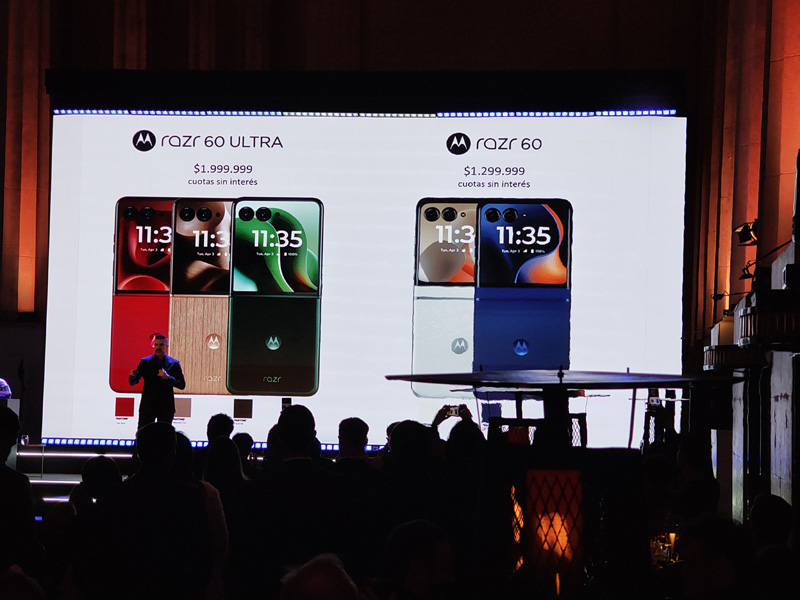 Valeria Fernández en el lanzamiento de los Motorola Edge 60