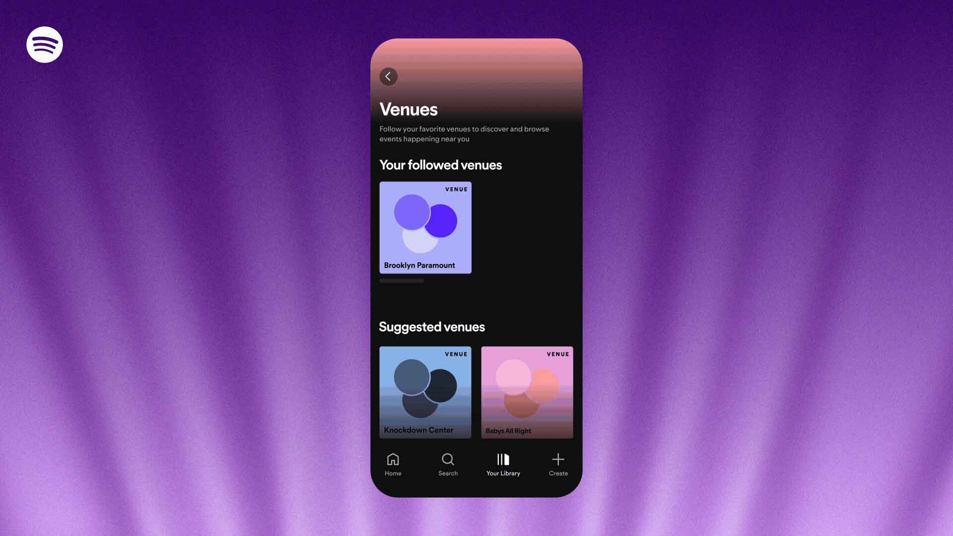 Spotify lanza nueva función para descubrir conciertos en vivo