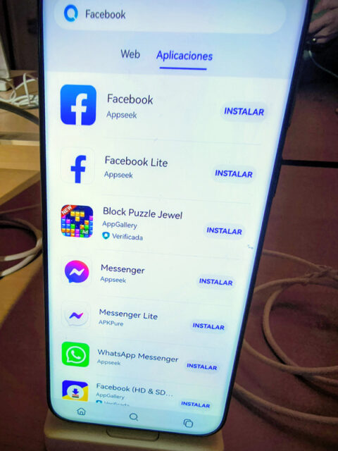 Compatibilidad de Huawei con aplicaciones de Meta