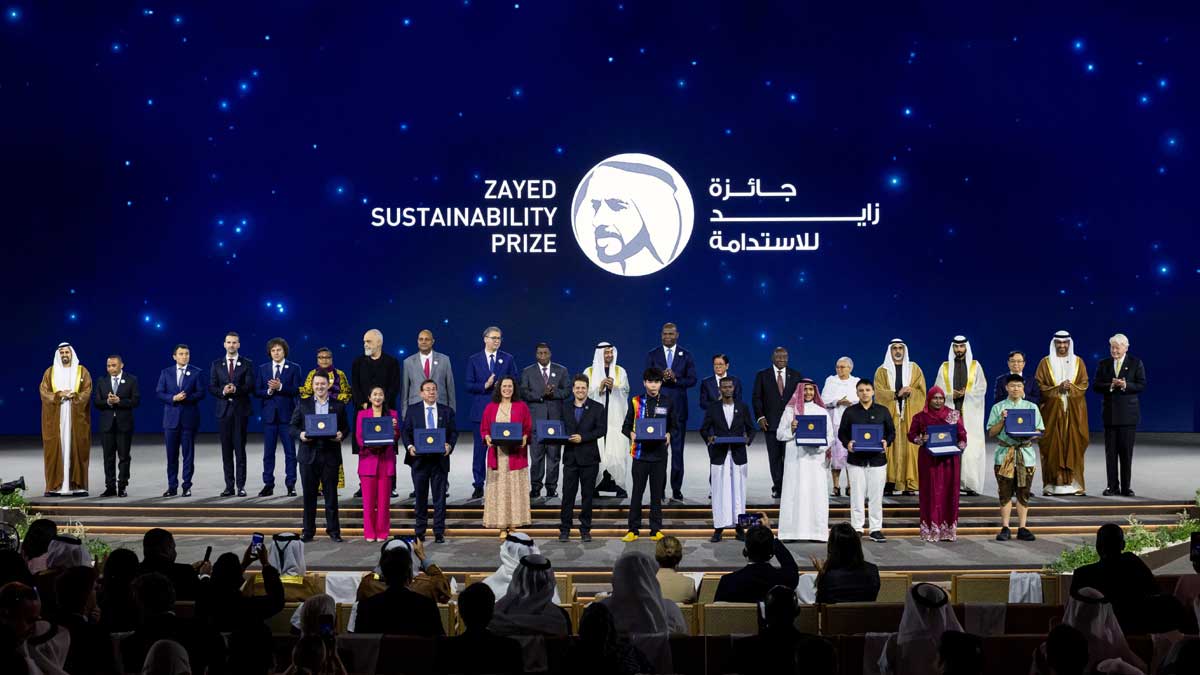 Premio Zayed financiará por 7,2 millones de dólares a proyectos sostenibles