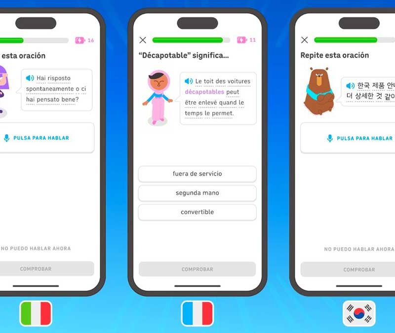 Duolingo trabajo certificación idioma