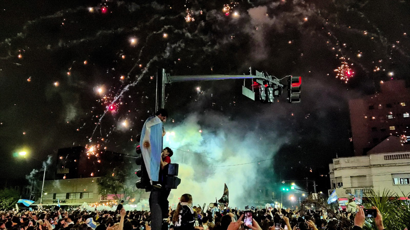 Argentina Inglaterra celebración en Olivos Mundial 2026