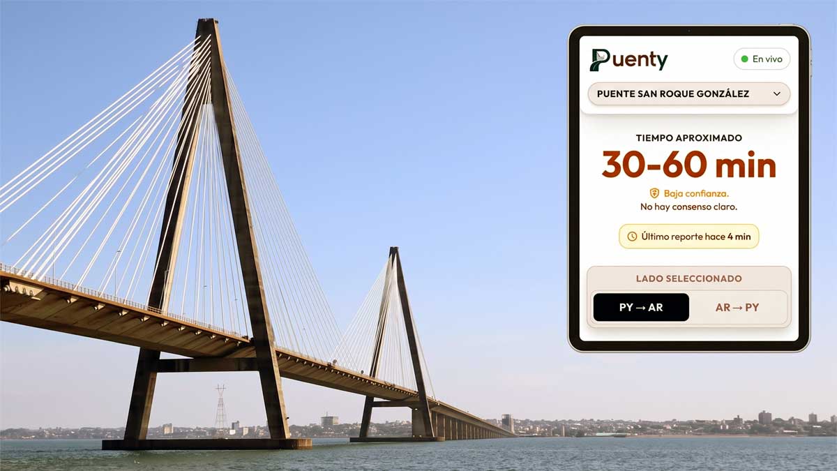 La herramienta digital que te salva de las esperas prolongadas en el puente Posadas-Encarnación