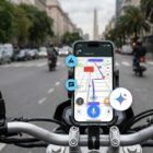 Waze en una moto